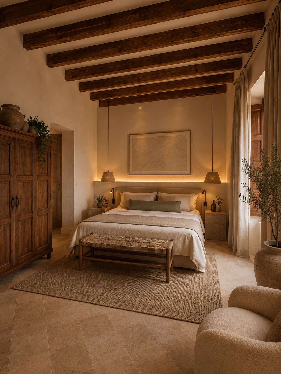 Suite del hotel, render del proyecto