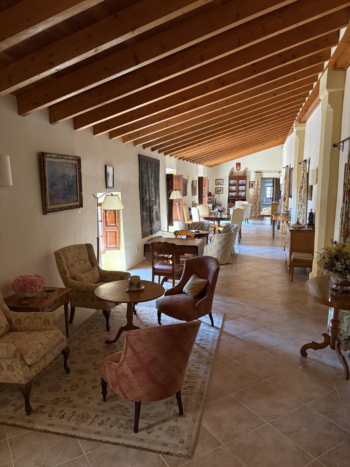 Pasillo del palacio, estado actual